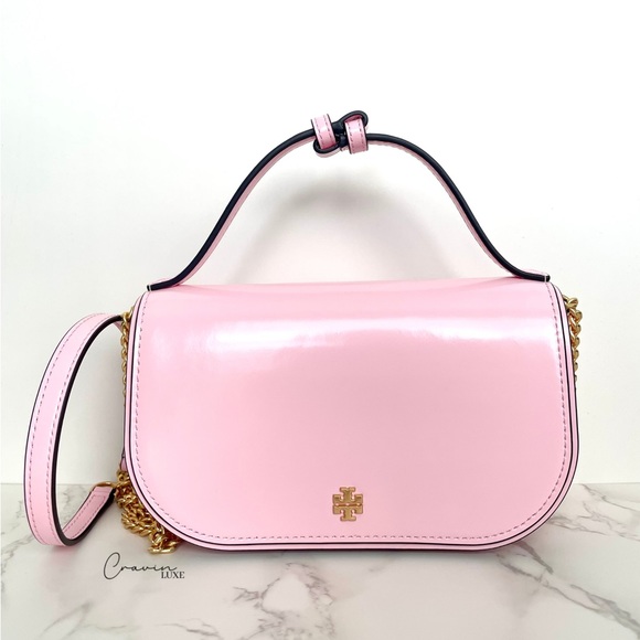 Tory Burch Handbags - New Tory Burch Emerson Top Handle Crossbody Baby Pink